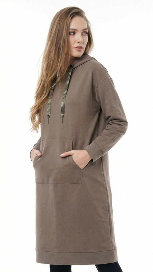 BLANCHEPORTE Womens Long Hoodie