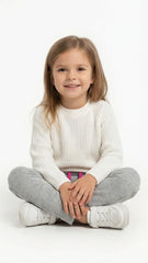 MAWI COLLECTION Girls Grey Basic Trouser