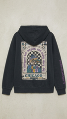 STICH & SOUL WOMENS BACKPRINT BLACK HOODIE
