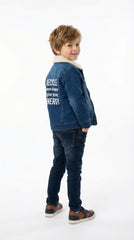 LOSAN DENIM BOYS FUR DENIM JACKET