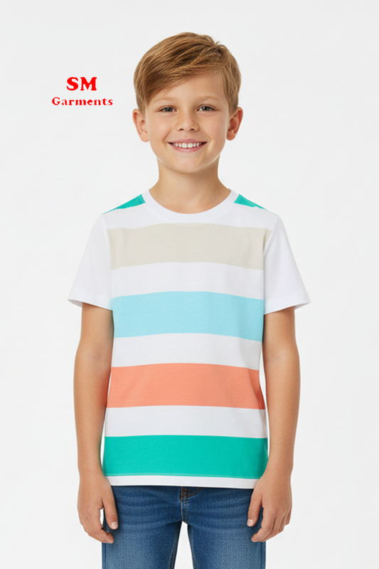BOYS COLORFULL PATCHES T-shirt