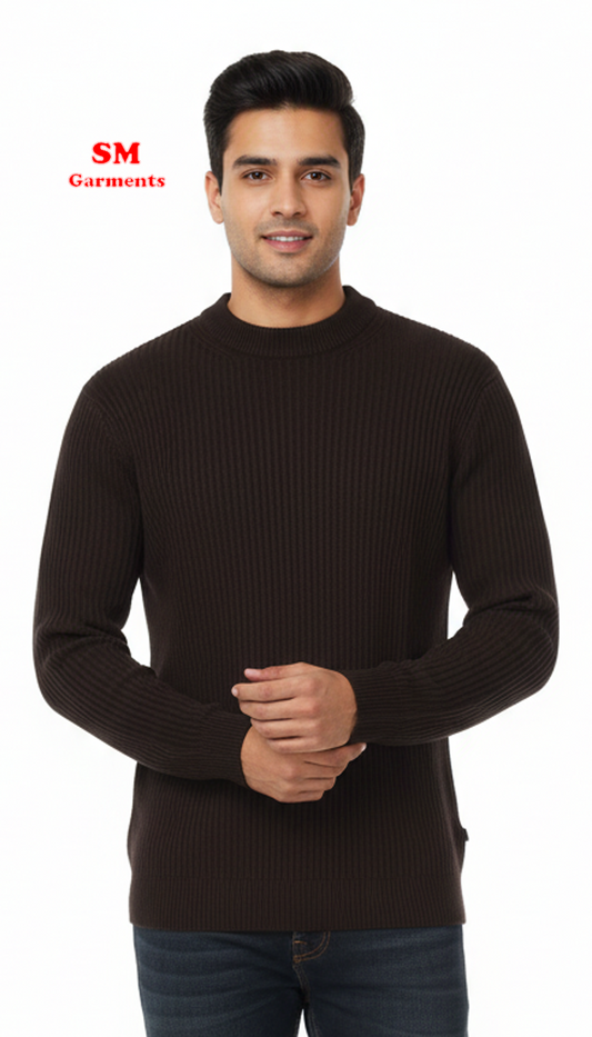 Knitted Blouse Dark Brown