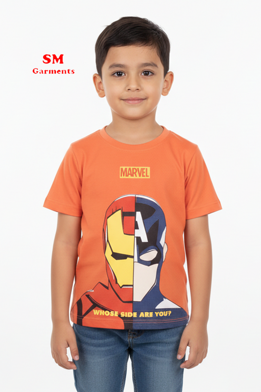 ZOCHEE Marvel Whose Side Are You Print T-Shirt