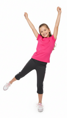 LCW Girls Grey Printed Capri