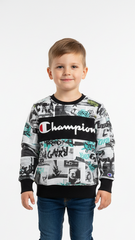 ALOHA ORIGINAL MARINES Boys Printed Street Style Graphic SweatShirt