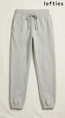 LEFTIES Basic Grey Melange Plush Trouser