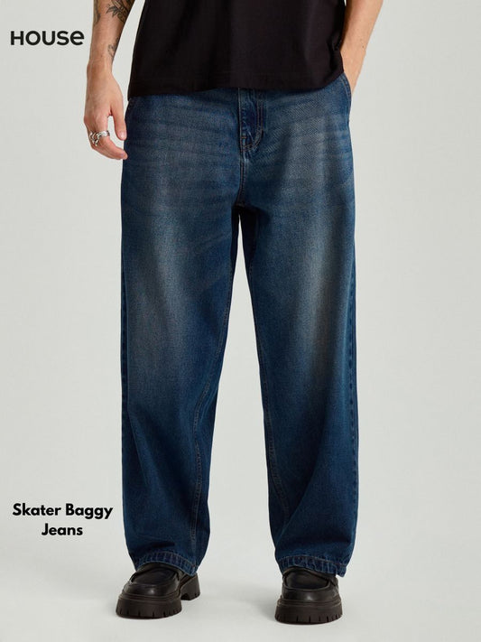 HOUSE BRAND Skater Baggy Jeans