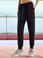 MAX Womens Full Length Anti-Pilling Jog Pants with Drawstring Closure