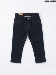 Denim Boys' Dark Indigo BLACK Slim Fit Stretch Denim Jeans| SM GARMENTS