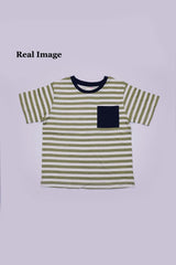 PRENATAL Boys Striped With Pocket T-shirt