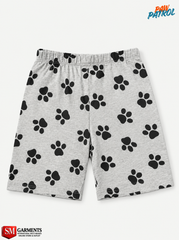 Nickelodeon Boys' Grey Paw Print Jersey Knit Shorts| SM GARMENTS