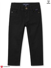 Boys' Charcoal Washed Black Slim-Fit Stretch Jeans | SM Garments