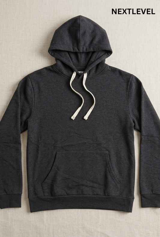 NEXT LEVEL WOMENS BLACK BASIC HOODIE