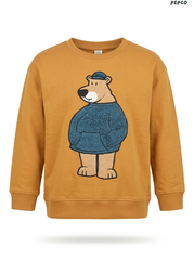 Pepco Boys Bear Appliqué Fleece Sweatshirt