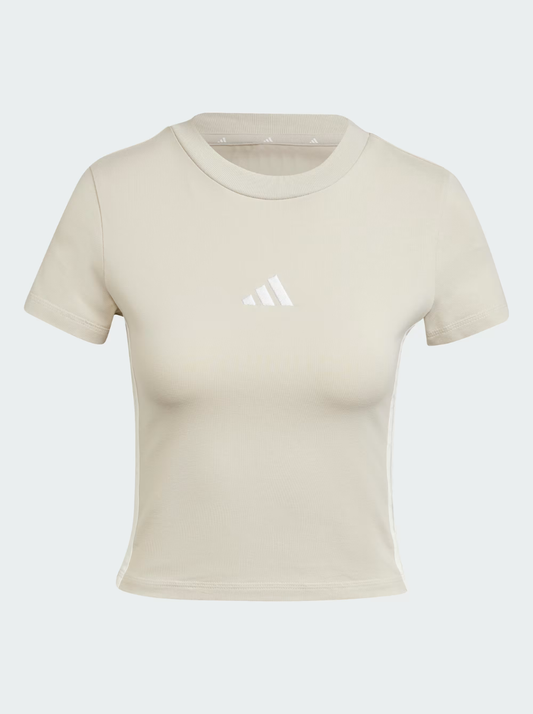 Women Baby Look Essentials 3-Stripes Slim T-Shirt