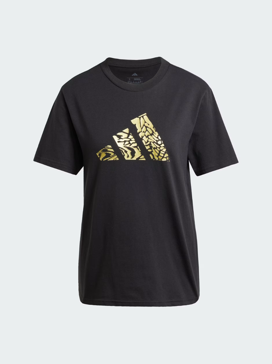 Women Tech Metallic Graphic Tee