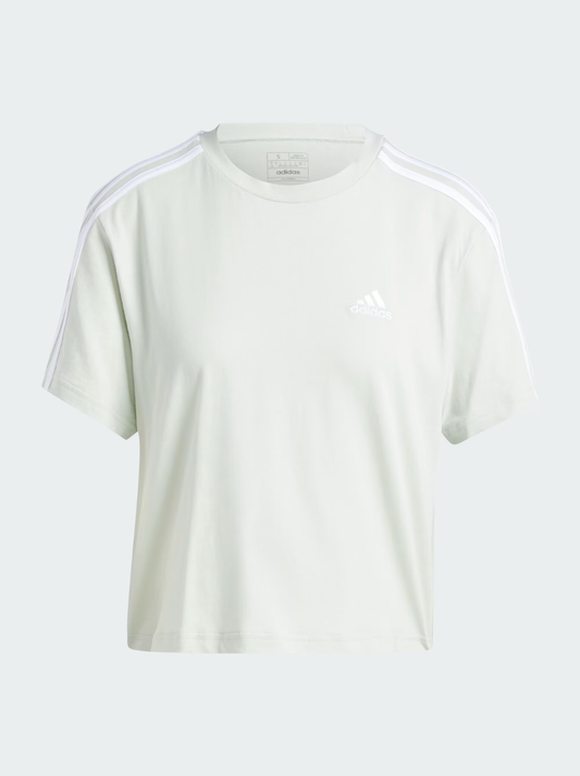 Women Essentials 3-Stripes Single Jersey Crop Top