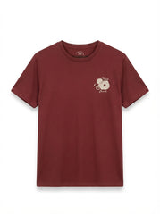 Men's Maroon Graphic T-Shirt