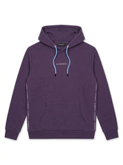 Women Side-Tape Pullover Hoodie with Contrast Drawstrings