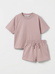 Girls' 2-Piece Short-Sleeve T-Shirt & Shorts Set