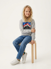 ELEMENT GIRLS GREY PRINTED PULLOVER HOODIE