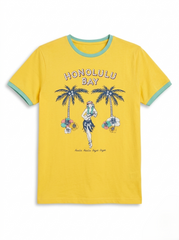 Men's Retro Honolulu Bay Ringer Tee