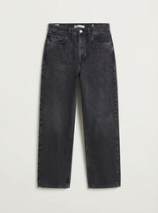Vailent Women High-Rise Baggy Fit Denim Jeans in Washed Black