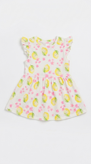 LC WAIKIKI Girls Textured Floral Printed Dress