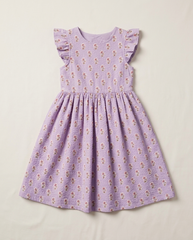 LC WAIKIKI Girls Textured Floral Printed Dress