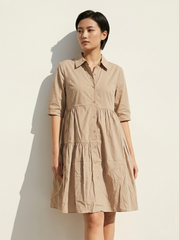 Women's Tiered Shirt Dress