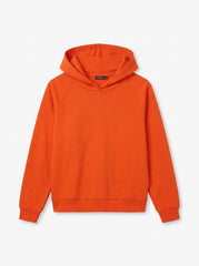 Women Orange Essential Fleece Hoodie
