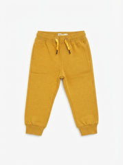 Boys' Mustard Yellow Casual Joggers with Drawstring Waist