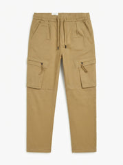 Men's Khaki Casual Cargo Trousers
