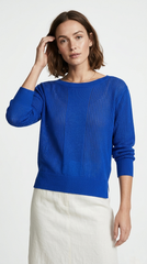 FRANSA WOMENS FRFEFELICI NEBULA BLUE PULLOVER