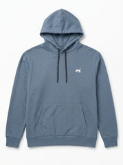 Premium Men’s Slate Blue Casual Fleece Hoodie