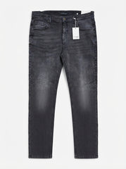 Men’s Slim Fit Grey Acid Wash Denim Jeans