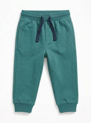 Boys' Teal Blue Fleece Jogger Pants