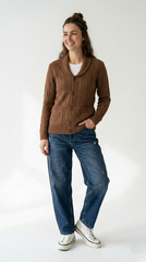 QR OAKRIDGE Womens Knit Pockets Cardigans