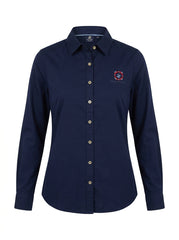 Women’s Navy Long-Sleeve Shirt