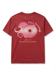 Men's Maroon Graphic T-Shirt