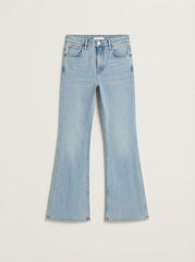 Vailent Women High-Waist Flare Light Wash Denim Jeans for Women