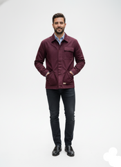 TEDDY SMITH Maroon Utility Jacket