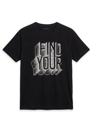 Men's 3D Graphic Graphic T-Shirt - Black Streetwear Crewneck