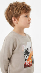 NXT Boys Graphic Printed Grey Sweatshirt