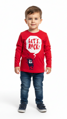 LITTLE KIDS Boys Long Sleeves T-Shirt