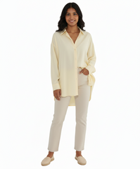 M.XJIA Women's Casual Collar Long Sleeve Shirt