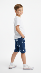 میئرل بوائز اسٹار پرنٹ شدہ مختصر