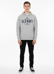 اولڈ نیوی مینز چیسٹ پرنٹ ہوڈی