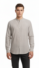 صرف اینڈ سنز مینز ماو کالر لائننگ شرٹ