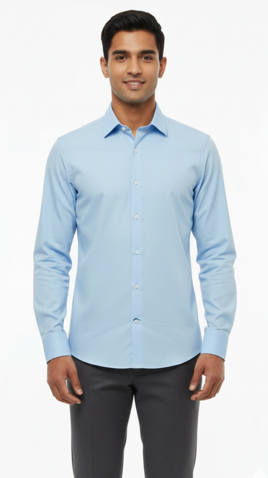 NXT MENX PLAIN SKINNY FIT SHIRT